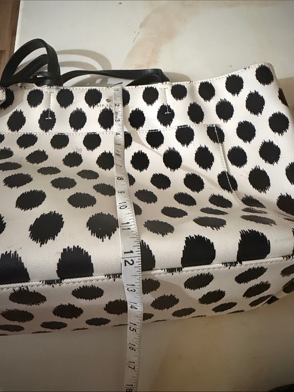kate spade Black and White Polka Dot Tote - Picture 10 of 12